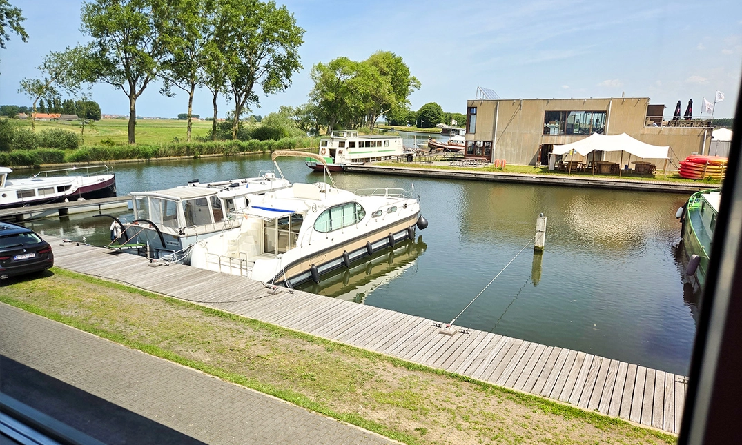 View from Beau'Mer over the marina