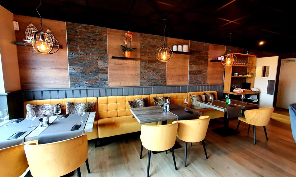Inside the brasserie
